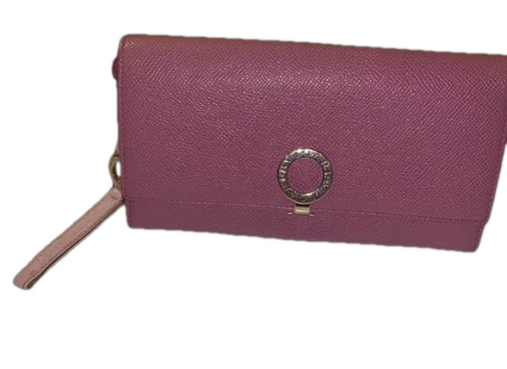 BVLGARI long leather wallet